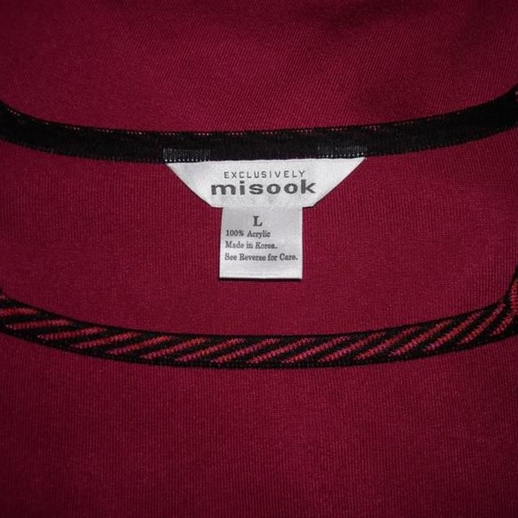 Womens Exclusively Misook Shirt Large Square Neckline - Picture 2 of 3